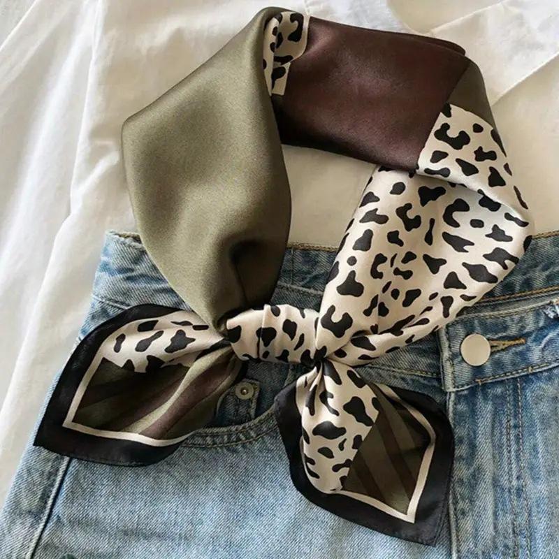 70*70cm Green Brown Scarf Wome - Women Bags Green recension och pris
