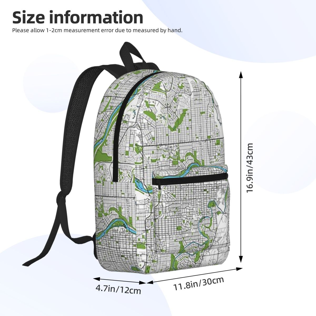 Calgary Canada - Artistic Map  - Women Bags Canada recension och pris