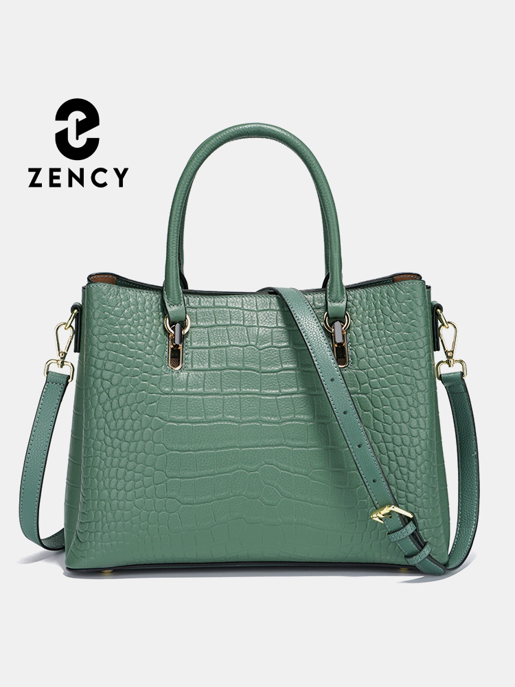 Zency Women's Genuine Leather  - Women Bags Green recension och pris