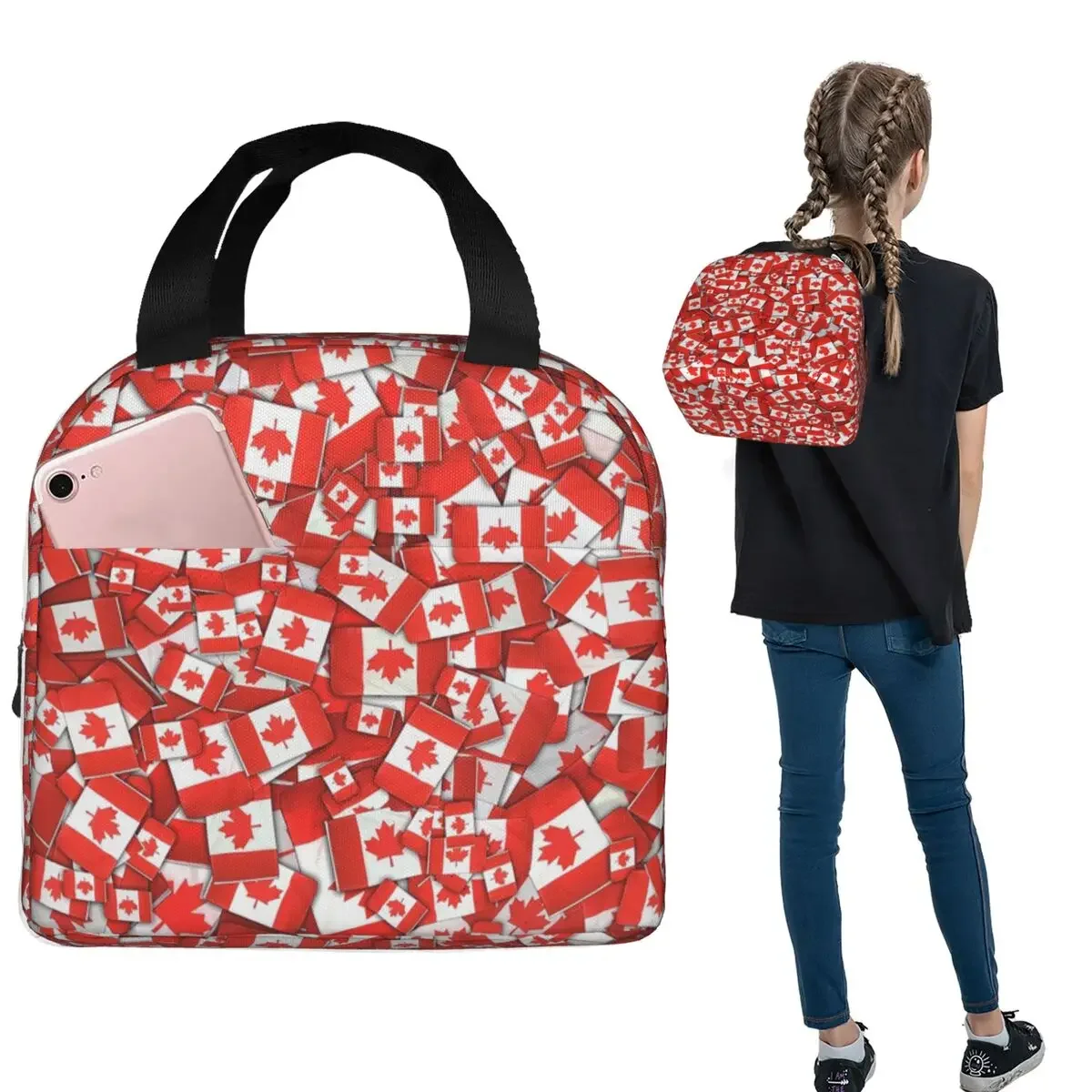Canada Flag Pattern Insulated  - Women Bags Canada recension och pris
