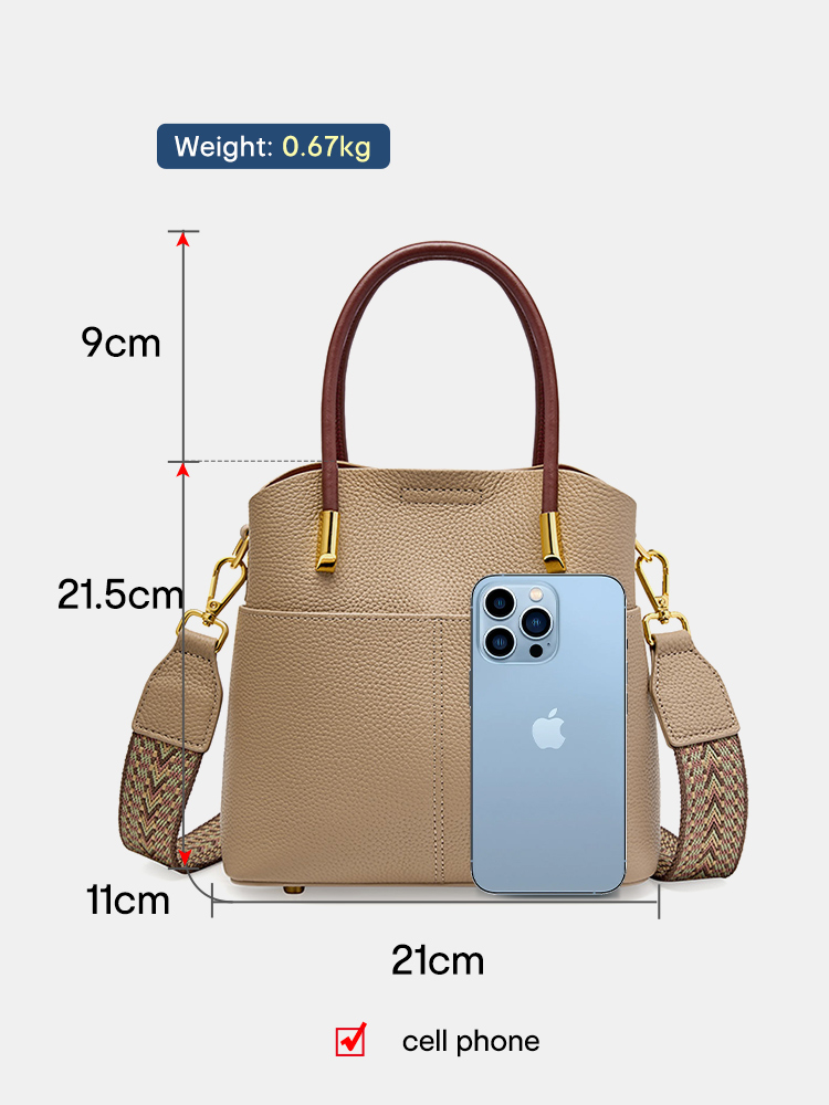 Zency Genuine Leather Top Qual - Women Bags Green recension och pris