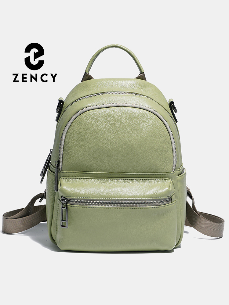 Zency Women Leather Backpack K - Women Bags Green recension och pris