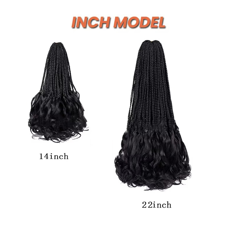 French Curl Crochet Braids 14  - Women Bags Pack recension och pris