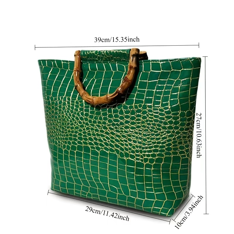 High-end faux leather emerald  - Women Bags Green recension och pris