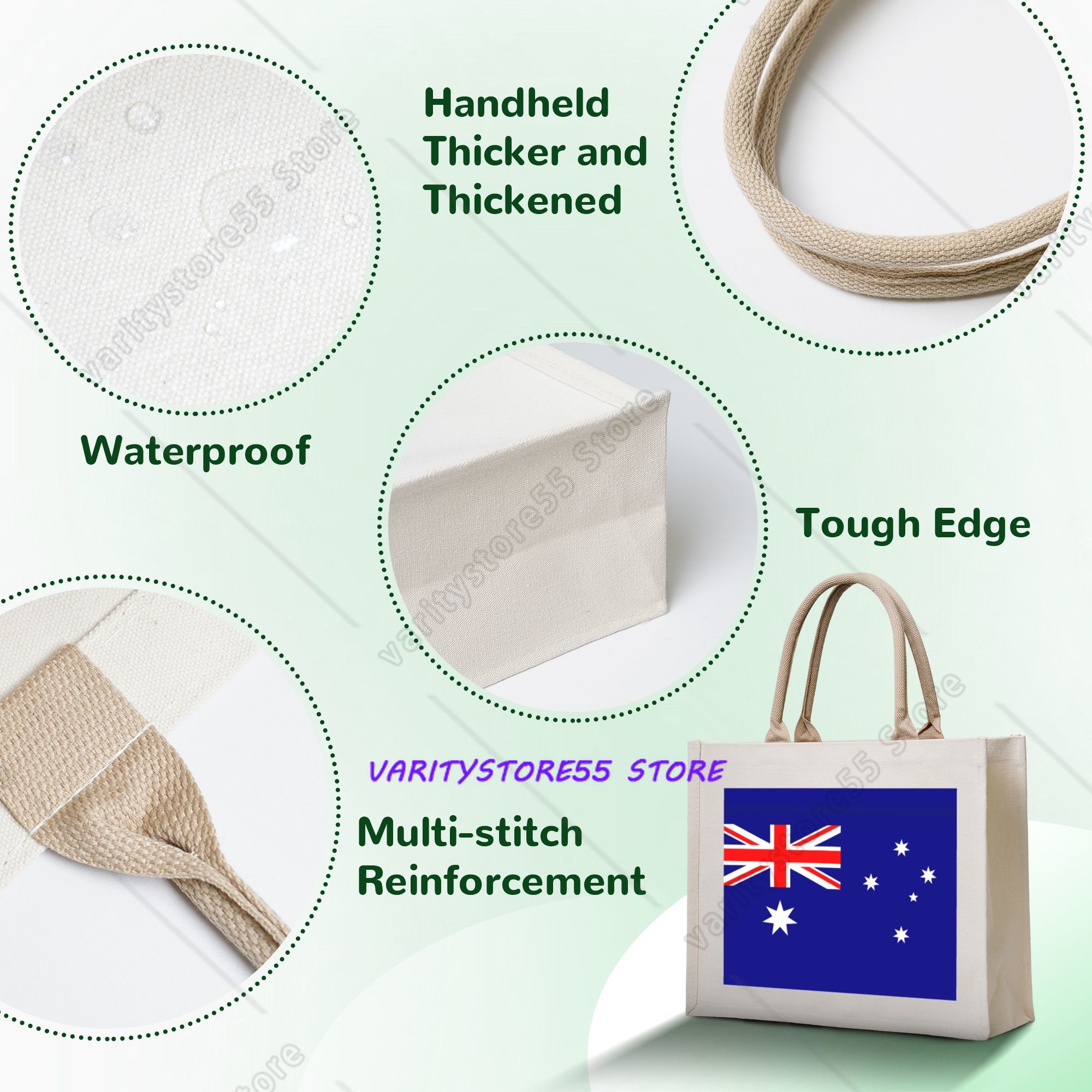 Australia Flag Grocery Tote Sh - Women Bags Australia recension och pris