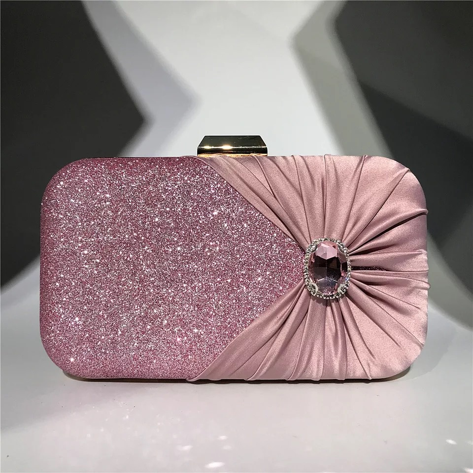 Silver Luxury Crystal Evening  - Women Bags Green recension och pris