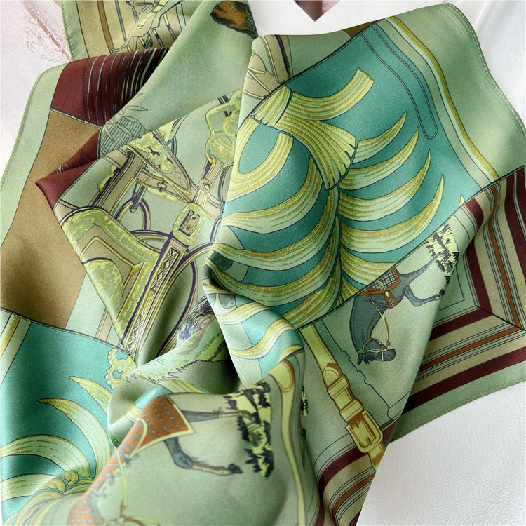 65CM Green Silk Scarf Luxury D - Women Bags Green recension och pris