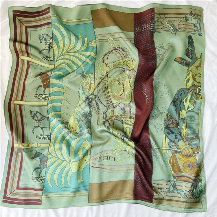 65CM Green Silk Scarf Luxury D - Women Bags Green recension och pris