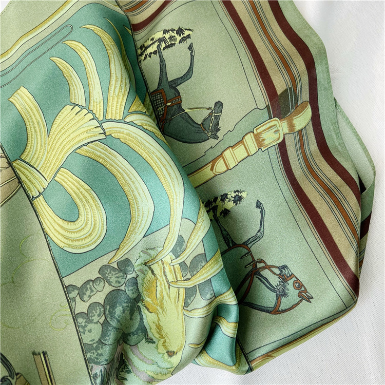 65CM Green Silk Scarf Luxury D - Women Bags Green recension och pris